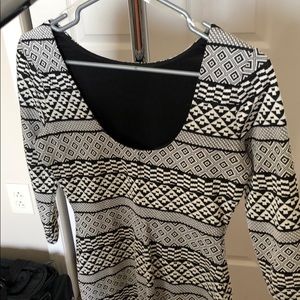 Black and white dress